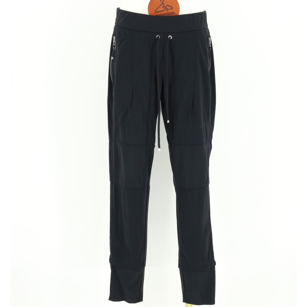 Raffaello Rossi Candy Jogger Pants Black Size 8 EU38 Pullon Drawstring Technical